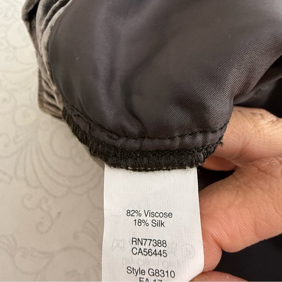 Madewell Velvet Wide Leg Huston Crop Pants Size Large with Pockets - Picture 6 of 10